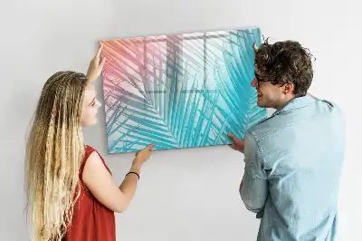Beschreibbare Magnettafel mit Motiv tropische Palme