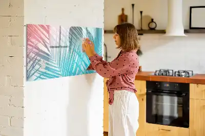 Beschreibbare Magnettafel mit Motiv tropische Palme