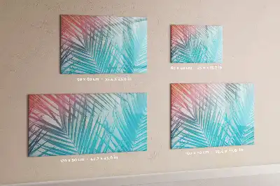 Beschreibbare Magnettafel mit Motiv tropische Palme