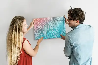 Beschreibbare Magnettafel mit Motiv tropische Palme