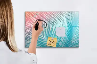 Beschreibbare Magnettafel mit Motiv tropische Palme