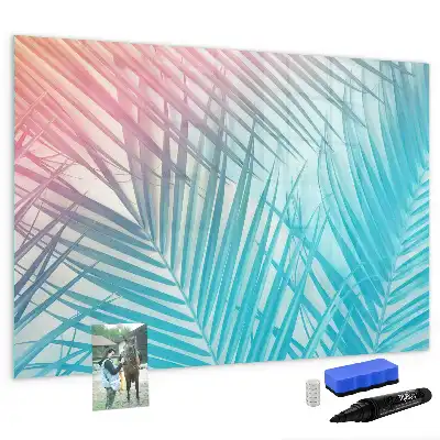 Beschreibbare Magnettafel mit Motiv tropische Palme