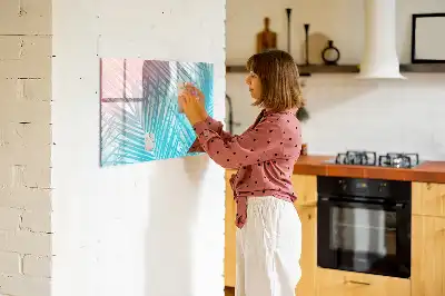 Beschreibbare Magnettafel mit Motiv tropische Palme
