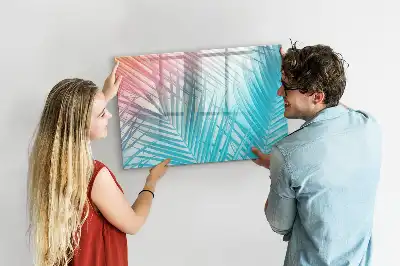 Beschreibbare Magnettafel mit Motiv tropische Palme