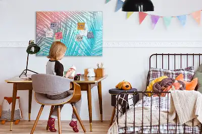 Beschreibbare Magnettafel mit Motiv tropische Palme