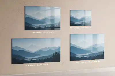 Schreib-Magnettafel mit Motiv Berglandschaft