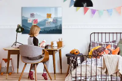 Schreib-Magnettafel mit Motiv Berglandschaft