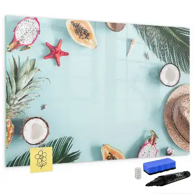 Beschreibbare Magnettafel mit dem Motiv Sommerkomposition