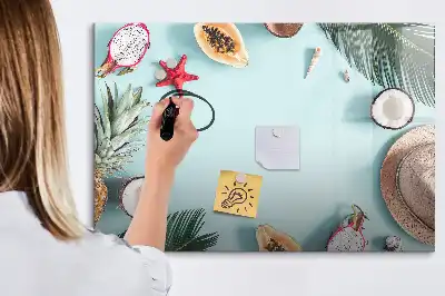 Beschreibbare Magnettafel mit dem Motiv Sommerkomposition