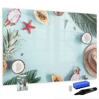 Beschreibbare Magnettafel mit dem Motiv Sommerkomposition