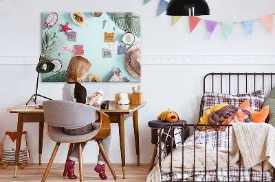 Beschreibbare Magnettafel mit dem Motiv Sommerkomposition