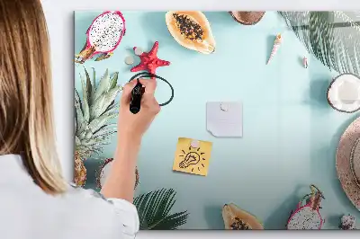 Beschreibbare Magnettafel mit dem Motiv Sommerkomposition