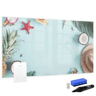 Beschreibbare Magnettafel mit dem Motiv Sommerkomposition