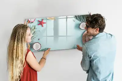Beschreibbare Magnettafel mit dem Motiv Sommerkomposition