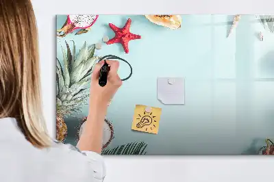 Beschreibbare Magnettafel mit dem Motiv Sommerkomposition