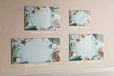Beschreibbare Magnettafel mit dem Motiv Sommerkomposition