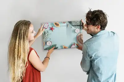 Beschreibbare Magnettafel mit dem Motiv Sommerkomposition
