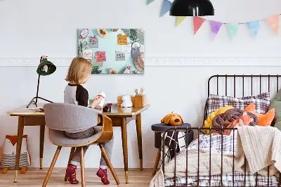 Beschreibbare Magnettafel mit dem Motiv Sommerkomposition