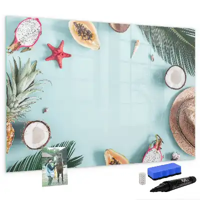 Beschreibbare Magnettafel mit dem Motiv Sommerkomposition