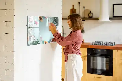 Beschreibbare Magnettafel mit dem Motiv Sommerkomposition
