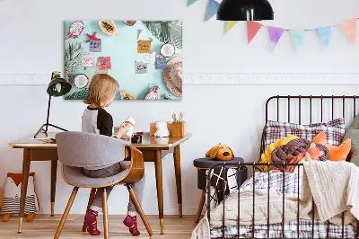 Beschreibbare Magnettafel mit dem Motiv Sommerkomposition