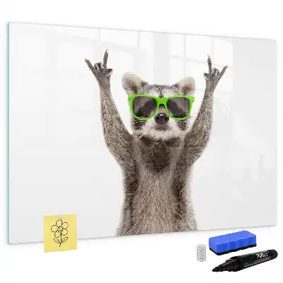 Schreib-Magnettafel mit Sukkulenten-Motiv und Brille