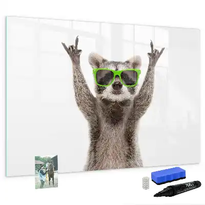 Schreib-Magnettafel mit Sukkulenten-Motiv und Brille