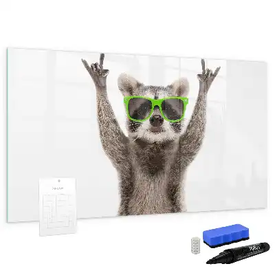 Schreib-Magnettafel mit Sukkulenten-Motiv und Brille