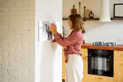 Schreib-Magnettafel mit Sukkulenten-Motiv und Brille