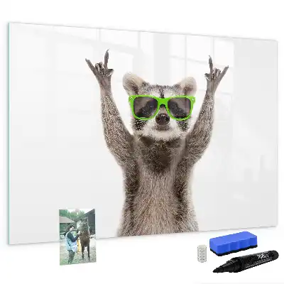 Schreib-Magnettafel mit Sukkulenten-Motiv und Brille