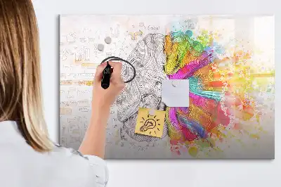 Magnetische Schreibtafel Motiv Gehirn Abstraktion