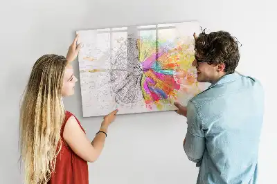 Magnetische Schreibtafel Motiv Gehirn Abstraktion