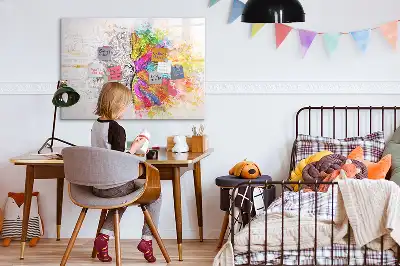 Magnetische Schreibtafel Motiv Gehirn Abstraktion