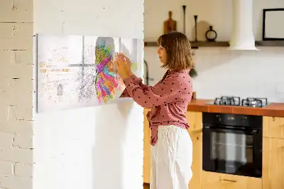 Magnetische Schreibtafel Motiv Gehirn Abstraktion