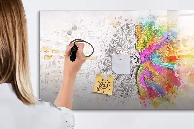 Magnetische Schreibtafel Motiv Gehirn Abstraktion