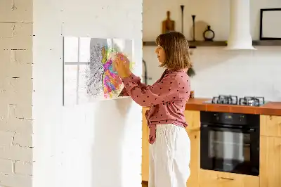Magnetische Schreibtafel Motiv Gehirn Abstraktion