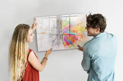 Magnetische Schreibtafel Motiv Gehirn Abstraktion