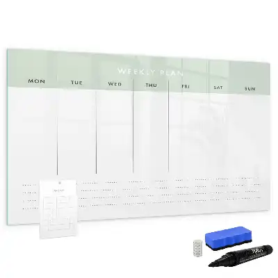 Wochenplaner beschreibbare Magnettafel