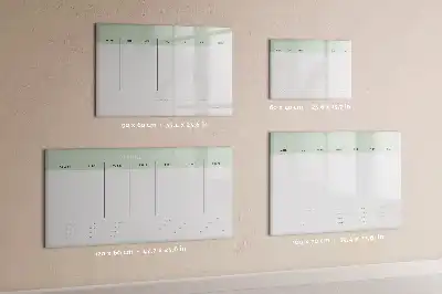 Wochenplaner beschreibbare Magnettafel