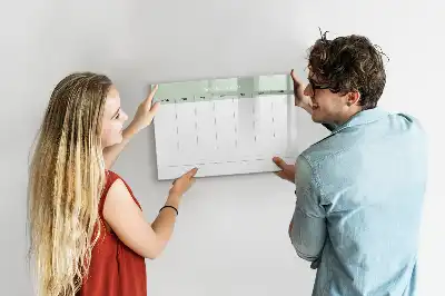 Wochenplaner beschreibbare Magnettafel