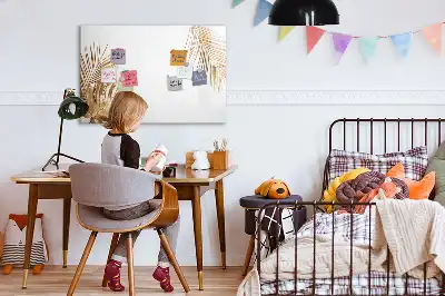 Beschreibbare Magnettafel mit Motiv exotische Blätter
