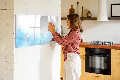 Beschreibbare Magnettafel Colorflecken