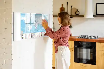 Beschreibbare Magnettafel mit Kontinentkarten