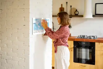 Beschreibbare Magnettafel mit Kontinentkarten