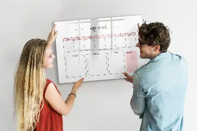 Beschreibbare Magnettafel mein Wochenplaner