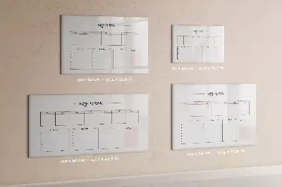 Beschreibbare Magnettafel mein Wochenplaner