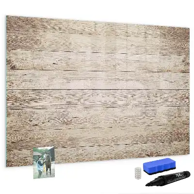 Schreib-Magnettafel aus Holzpaneelen