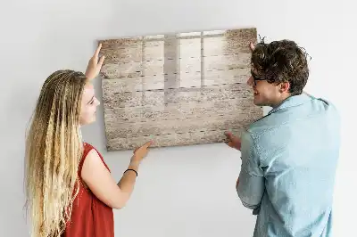 Schreib-Magnettafel aus Holzpaneelen