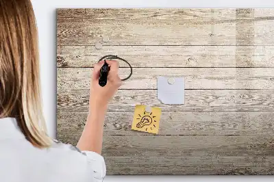 Schreib-Magnettafel aus Holzpaneelen