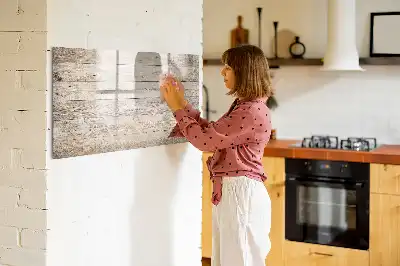Schreib-Magnettafel aus Holzpaneelen